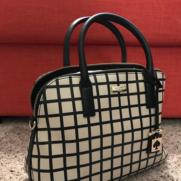 KATE SPADE Plaid Windowpane Purse - Picture 2 of 3